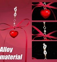 Venusfun Red Bowknot Heart Nipple Toy for Women Metal Breast Stimulator for BDSM