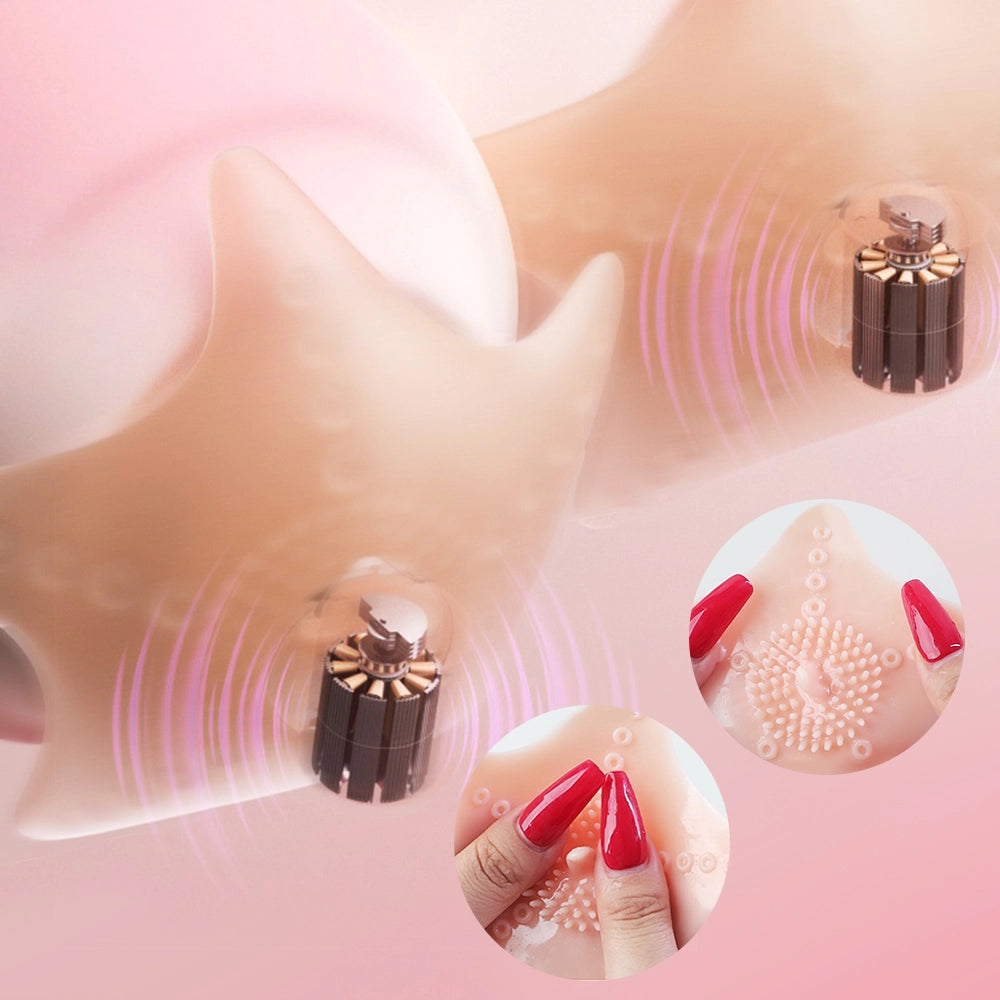 Venusfun Electric Nipple Massager for Women with Remote Control and 10 Custom Vibration Patterns