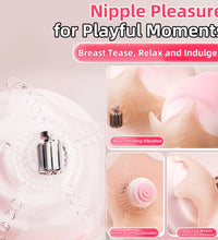 Venusfun Electric Nipple Massager for Women with Remote Control and 10 Custom Vibration Patterns