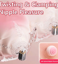 Venusfun Electric Nipple Massager for Women with Remote Control and 10 Custom Vibration Patterns