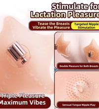 Venusfun Electric Nipple Massager for Women with Remote Control and 10 Custom Vibration Patterns