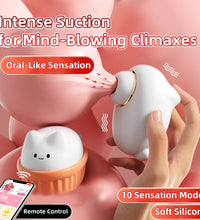Venusfun Suction & Licking Egg Vibrator Wireless Control Clitoral Vibrator