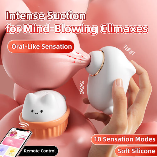 Venusfun Suction & Licking Egg Vibrator Wireless Control Clitoral Vibrator
