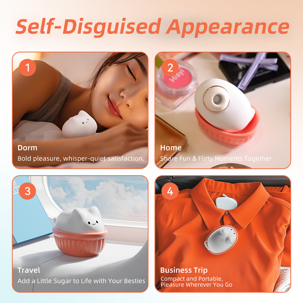 Venusfun Suction & Licking Egg Vibrator Wireless Control Clitoral Vibrator