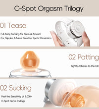 Venusfun Time Kiss Watch Style Dual Action Clitoral Sucker Vibrator Discreet Wearable