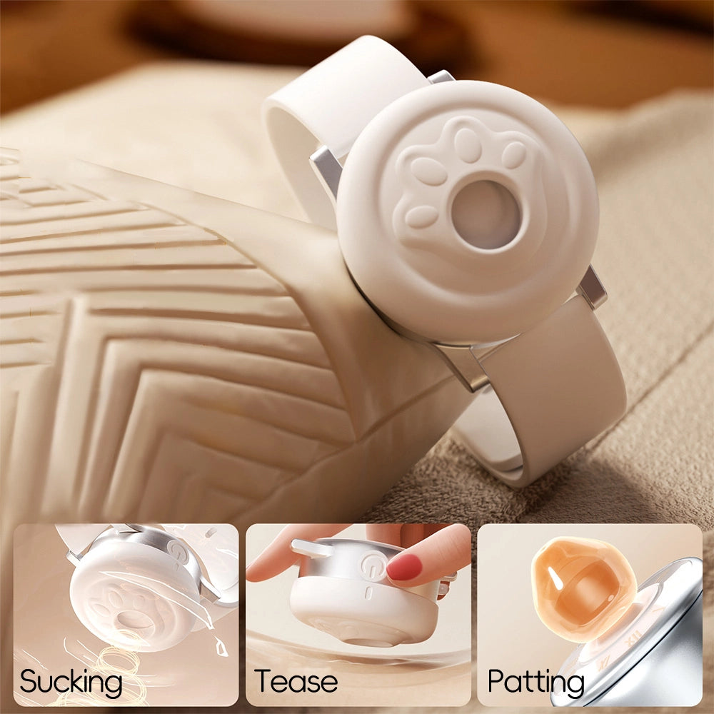 Venusfun Time Kiss Watch Style Dual Action Clitoral Sucker Vibrator Discreet Wearable