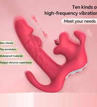 Venusfun Triple Point Wearable Panty Vibrator 10 Mode Silicone G Spot Clitoral Anal Toy for Women