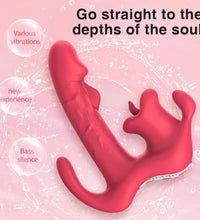 Venusfun Triple Point Wearable Panty Vibrator 10 Mode Silicone G Spot Clitoral Anal Toy for Women