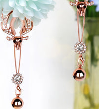 Venusfun Adjustable Metal Deer Head Nipple Clamps Elegant Rhinestone Breast Clips for Sensual Couples Play