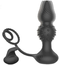 Venusfun Wireless Silicone Anal Plug for Men with 2 Motors Large Prostate Massager