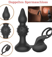 Venusfun Wireless Silicone Anal Plug for Men with 2 Motors Large Prostate Massager