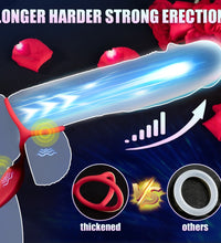 Venusfun 3 in 1 Dual Motor Cock Ring Anal Plug Vibrator for Couples