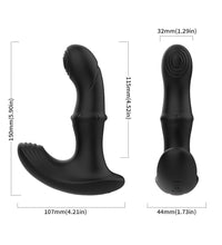 Venusfun Remote Control Prostate Massager Anal Plug with Lock Ring 9 Vibration Modes for Men