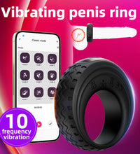 Venusfun App Controlled Cock Ring for Couples Vibration Assisted Erection Training