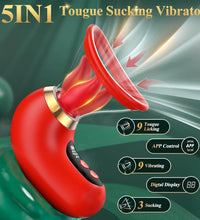 Venusfun App Controlled Licking and Sucking Vibrator LCD Display for G Spot and Clitoral Play
