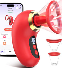 Venusfun App Controlled Licking and Sucking Vibrator LCD Display for G Spot and Clitoral Play