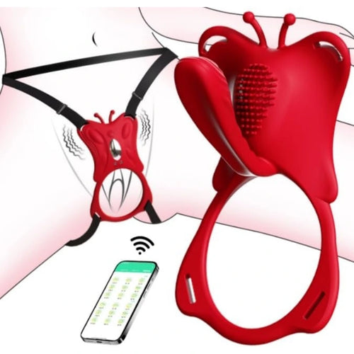 Venusfun App Control Wearable Vibrator for Couples Hands Free 5 in 1 Design with 9 Modes