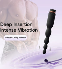 Venusfun App Controlled Beaded Anal Vibrator for Beginners Soft Silicone Gentle Insertion Dual Use