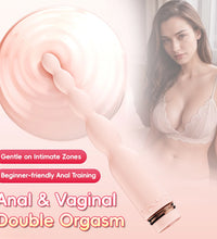 Venusfun App Controlled Beaded Anal Vibrator for Beginners Soft Silicone Gentle Insertion Dual Use
