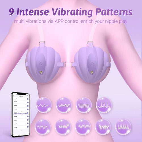 Venusfun Wearable Nipple Vibrator for Women Ultra Soft Silicone Pinpoint Sensations
