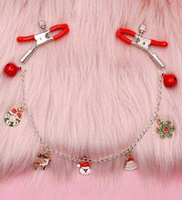 Venusfun Christmas Heart Bell Nipple Clips Adjustable Non Piercing Breast Toy for Women
