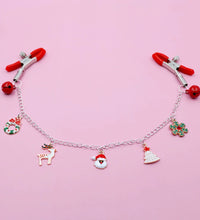 Venusfun Christmas Heart Bell Nipple Clips Adjustable Non Piercing Breast Toy for Women