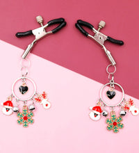 Venusfun Christmas Heart Bell Nipple Clips Adjustable Non Piercing Breast Toy for Women