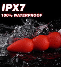 Venusfun Christmas Strawberry Anal Plug Silicone Fantasy Cute 3 Beads Sex Toys for