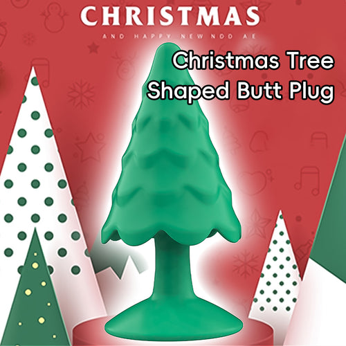 Venusfun Christmas Tree Shaped Silicone Anal Plug Butt Plug