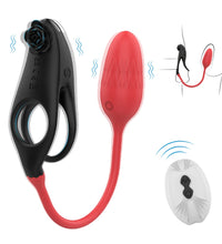 Venusfun Dual Motion Remote Control Vibrating Cock Ring with Clitoral Stimulator for Couples