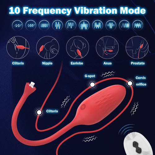 Venusfun Dual Motion Remote Control Vibrating Cock Ring with Clitoral Stimulator for Couples