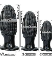 Venusfun Corn-Shaped Thick Dildo Butt Plug With Suction Cup