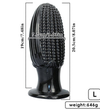 Venusfun Corn-Shaped Thick Dildo Butt Plug With Suction Cup
