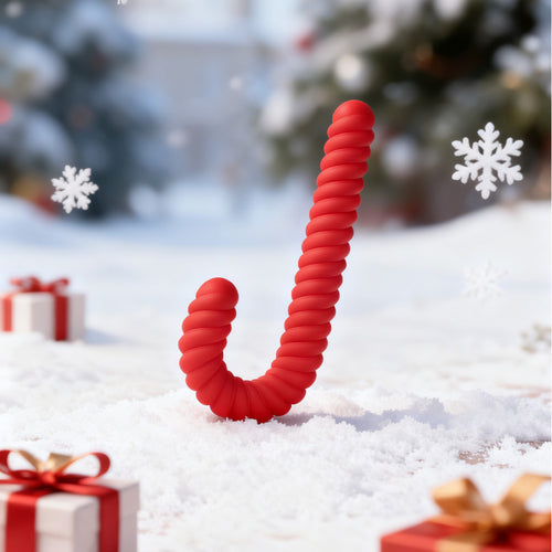 Venusfun Crutch Anal Plug Christmas Themed Thread Cover Butt Trainer Christmas Present