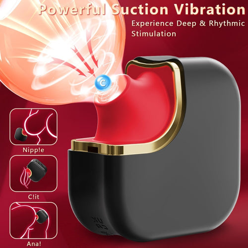 Venusfun Cube Silicone Pussy Sucker Vibe Sucking Vibrator Beginner-friendly Massager