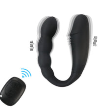 Venusfun Dual-Ended Vibrator with Dildo and Anal Beads 10 Vibration Modes