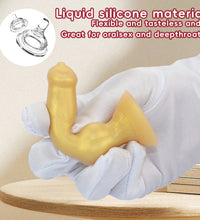Venusfun Dog-Shaped Small Liquid Silicone Gold Penis Anal Plug