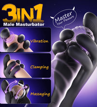 Venusfun Dragon Claw Hands-Free Male Masturbator 3in1 Vibrating Clamping Silicone Stamina Trainer