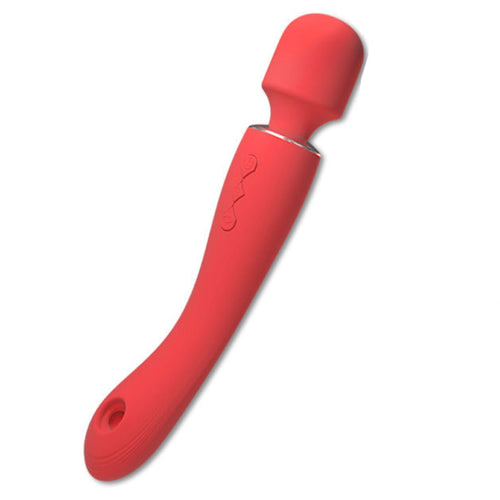 Venusfun Dual Head Wand Vibrator With Clit Sucker 360 Rotation Vibration