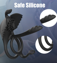 Venusfun Dual Rings 10 Vibrating Modes Penis Ring With Remote Control