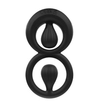 Venusfun Dual Rings Vibrating Silicone Cock Ring Fits For All Sizes