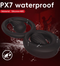 Venusfun Dual Rings Vibrating Silicone Cock Ring Fits For All Sizes