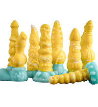 Venusfun Glow Alien Butt Plug with Suction Base Dual Function Anal Dildo for SM Play