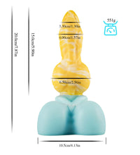 Venusfun Glow Alien Butt Plug with Suction Base Dual Function Anal Dildo for SM Play