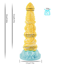 Venusfun Glow Alien Butt Plug with Suction Base Dual Function Anal Dildo for SM Play