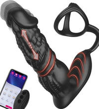 Venusfun App Controlled Fast Thrust Prostate Vibrator with Remote and Cock Ring for Men