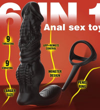 Venusfun App Controlled Fast Thrust Prostate Vibrator with Remote and Cock Ring for Men