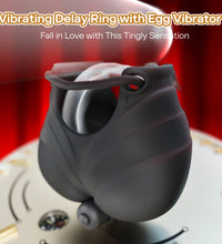 Venusfun Full Cover Penis Ring 10 Speeds Vibrating Cock Ring Glans Trainer