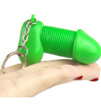 Venusfun Funny Prank Penis Keychain Ornament Car Key Decoration Spoof Gift for Adults