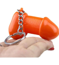 Venusfun Funny Prank Penis Keychain Ornament Car Key Decoration Spoof Gift for Adults